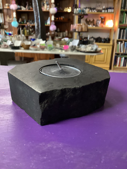 Tealight Holder Rough Tourmaline