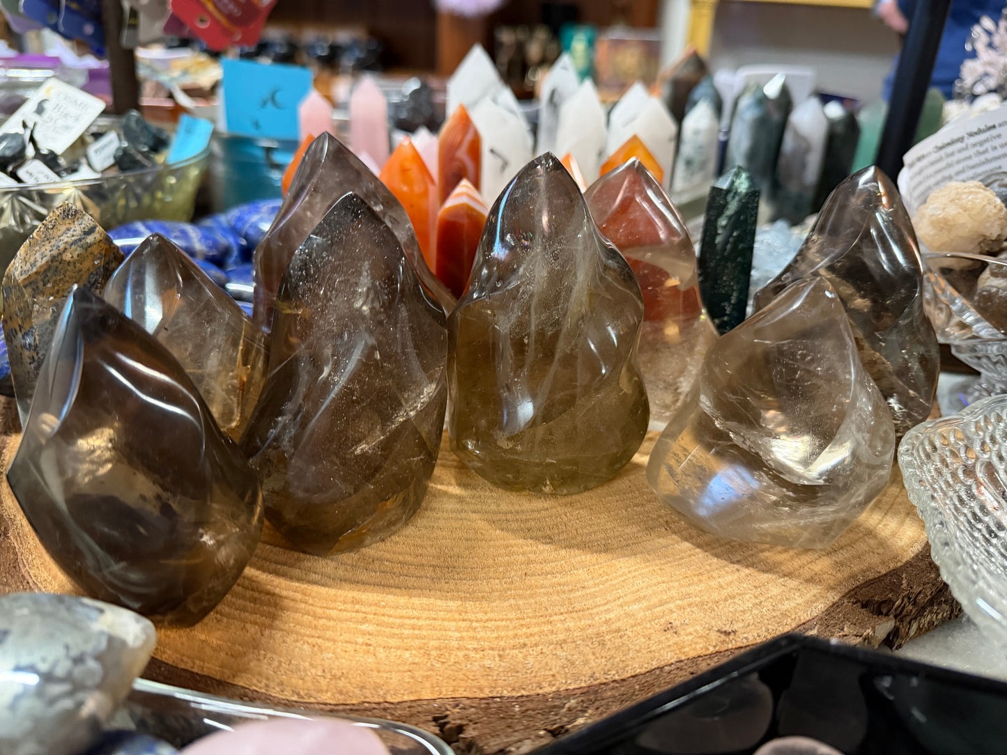 Smoky Quartz Flame Tower