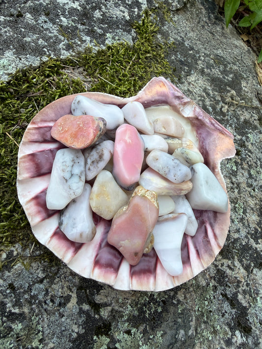 Pink Opal tumbled 20-45 MM