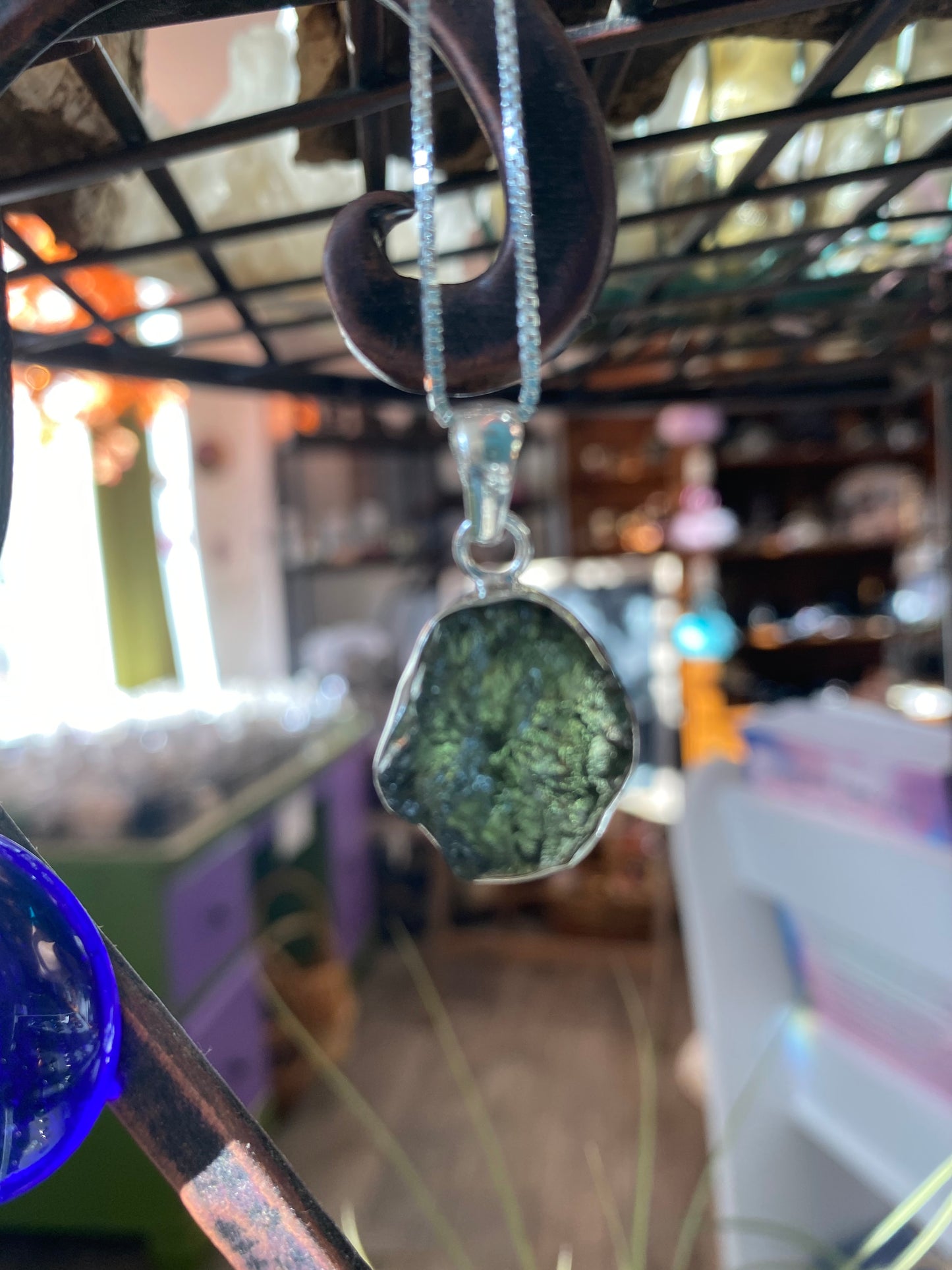 Moldavite pendant