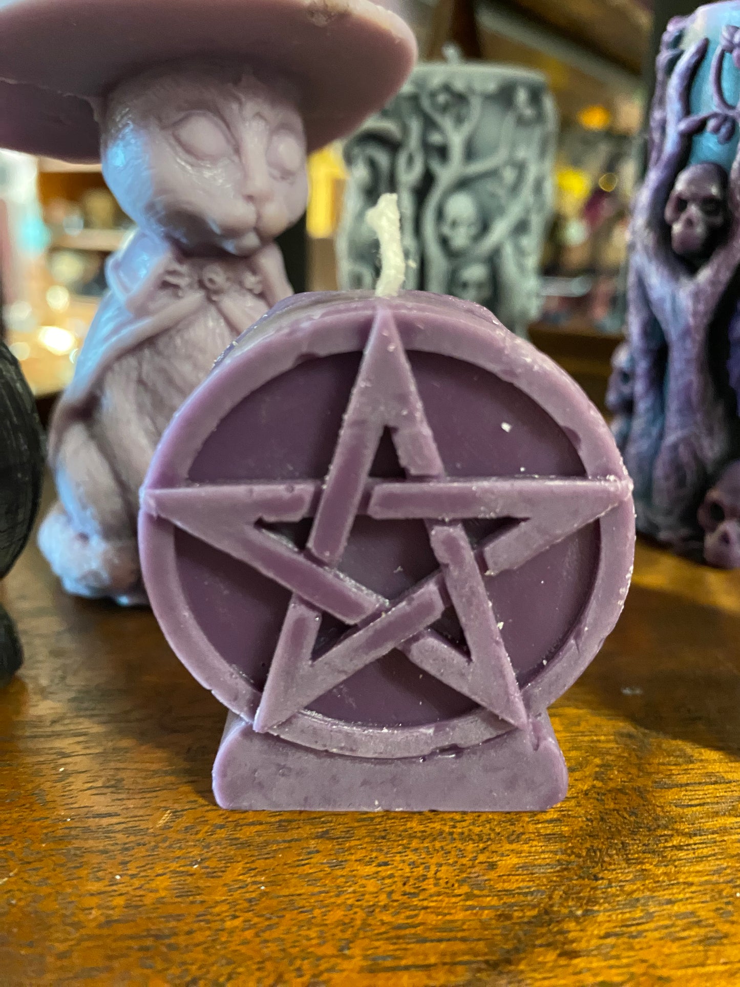 Beeswax & Soy Scented Pentagram Candle