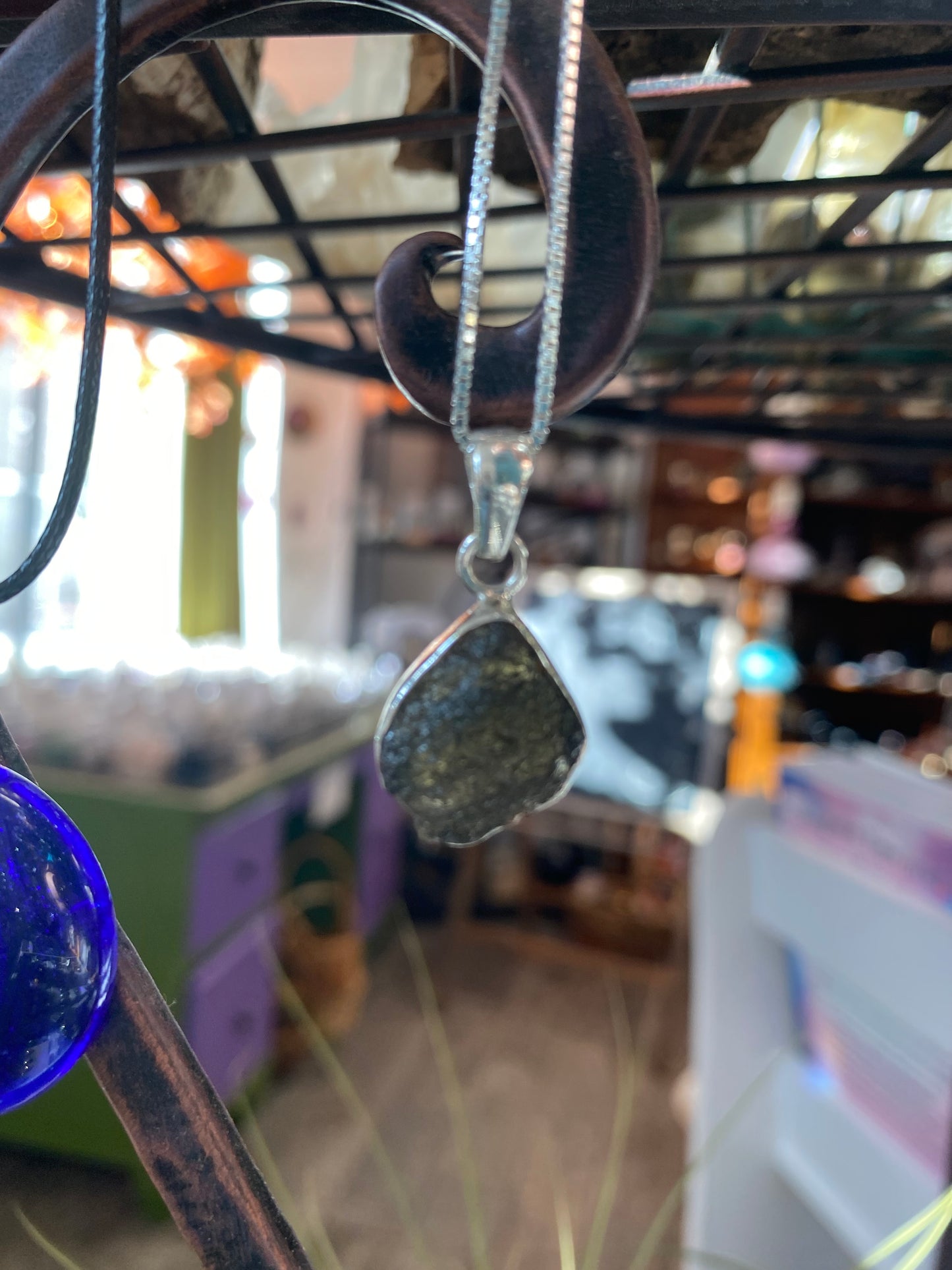 Moldavite pendant