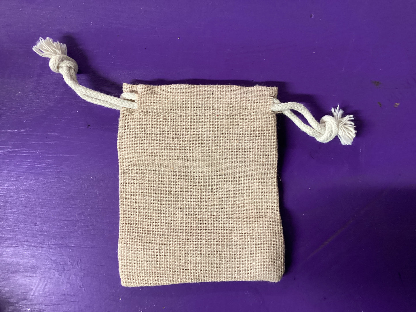 Cotton Colored Magickal Sachet Mojo Bag 2.5”x3.25”