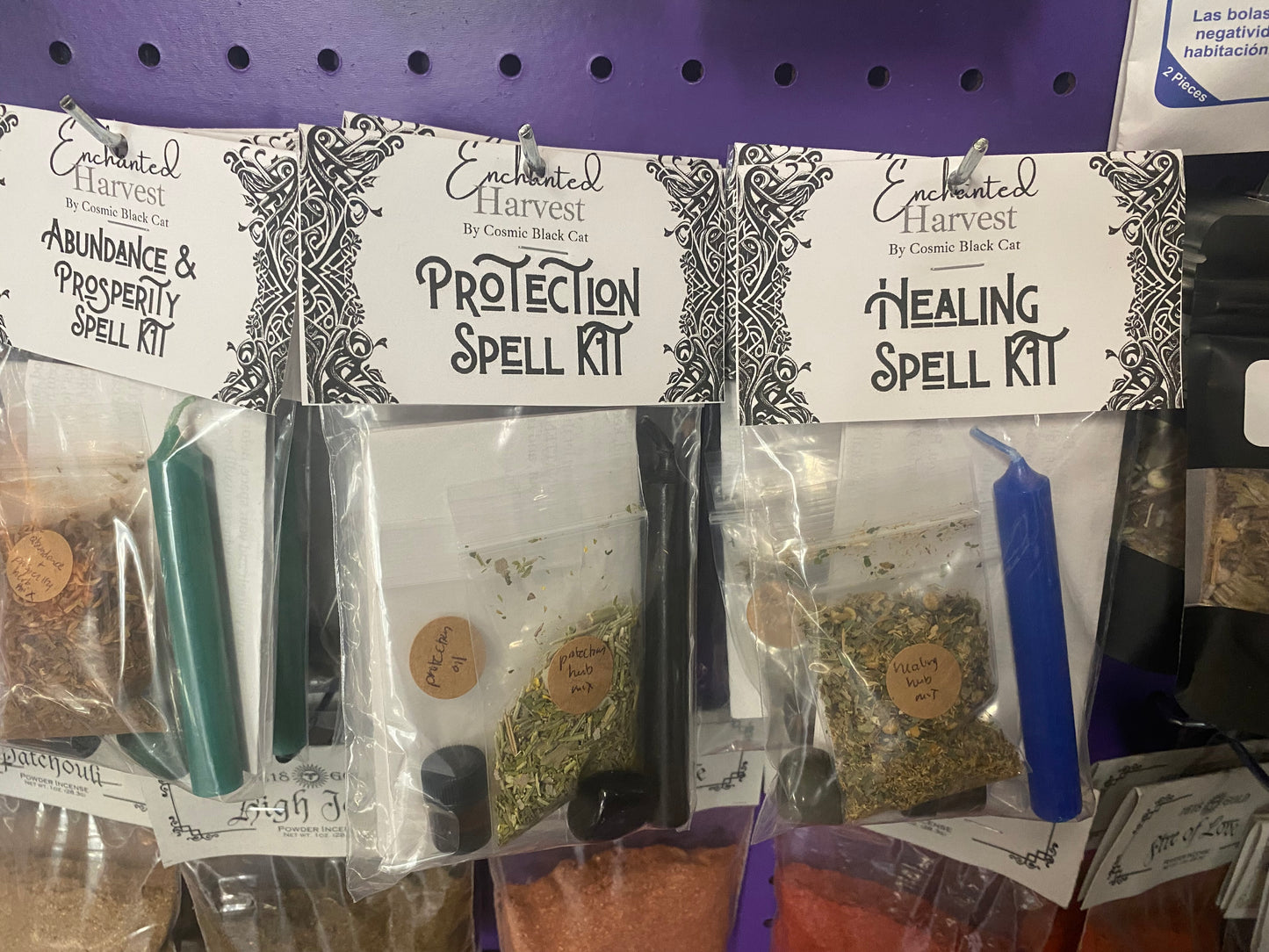 Enchanted Harvest Spell Kits by Cosmic Black Cat