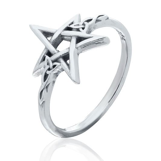 Celtic Night Pentacle Ring