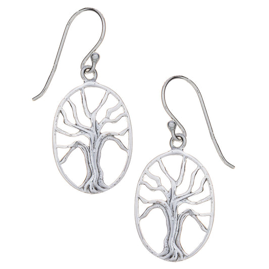 Oval Tree Earrings