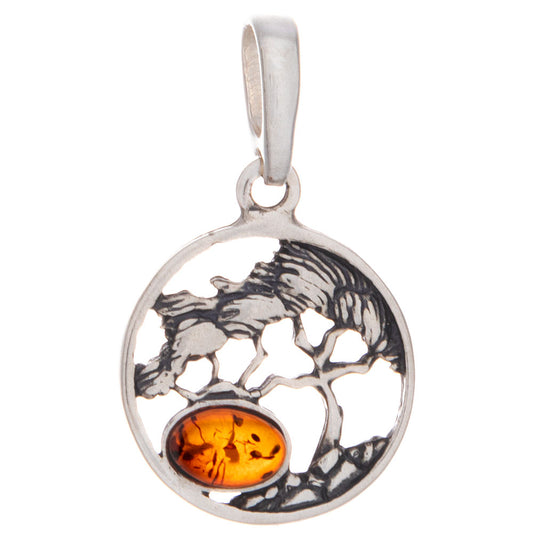 Tree Amber Pendant