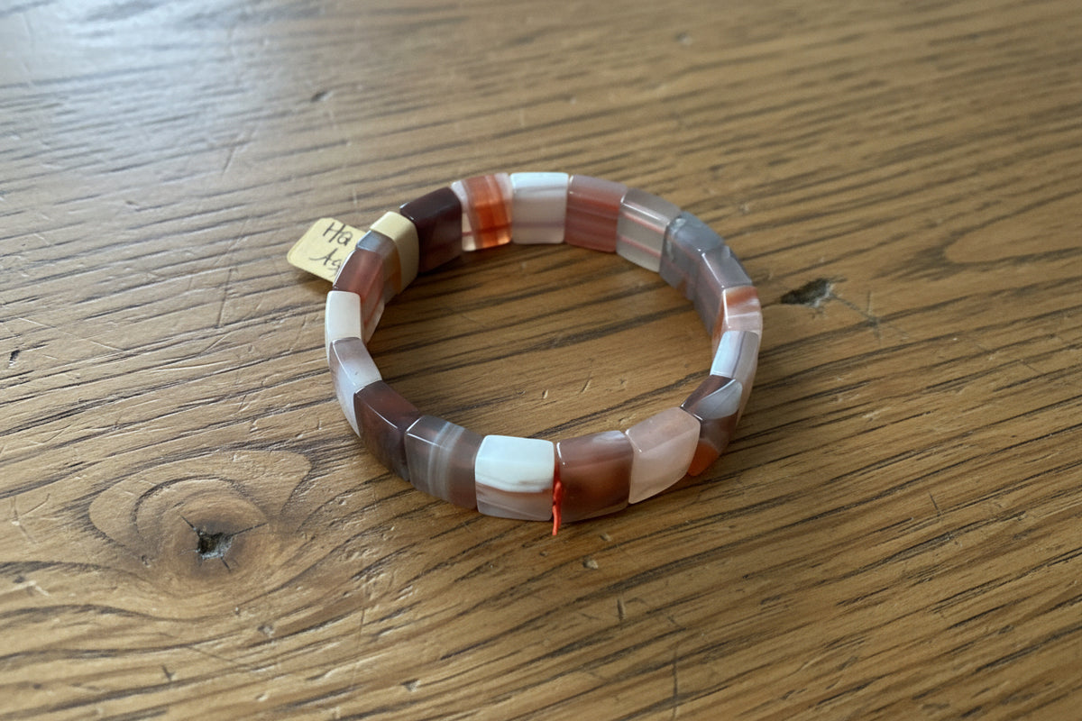 High Quality Striped Banded Agate Bracelet