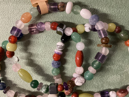 Elastic Bracelet 4-6mm Mixed Stones
