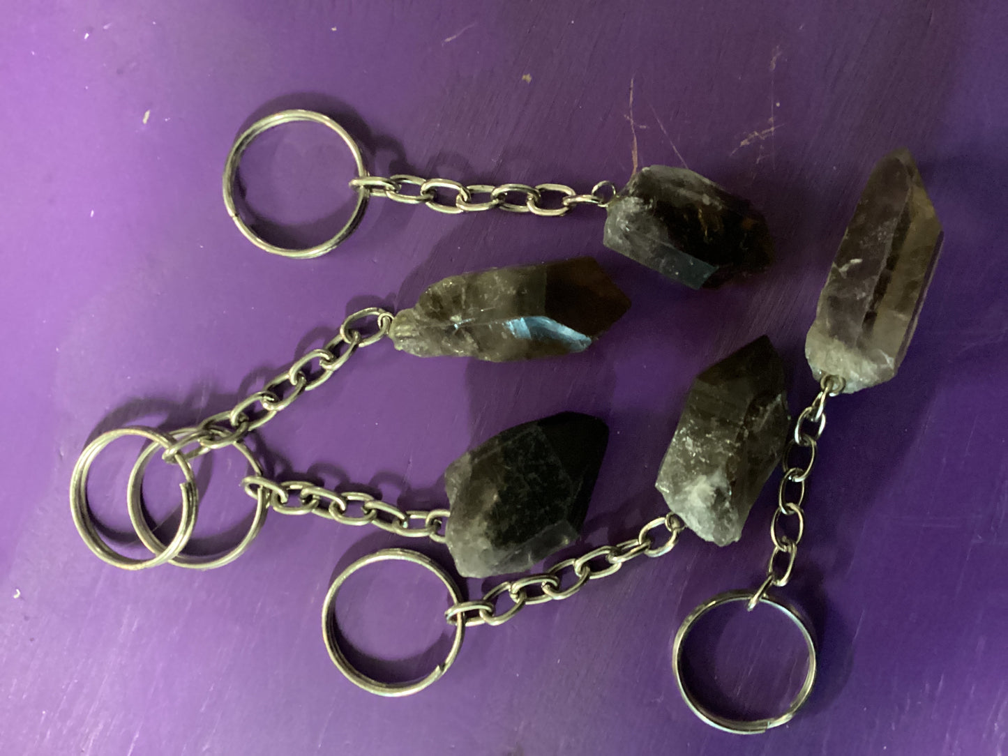 Smoky Quartz keychain