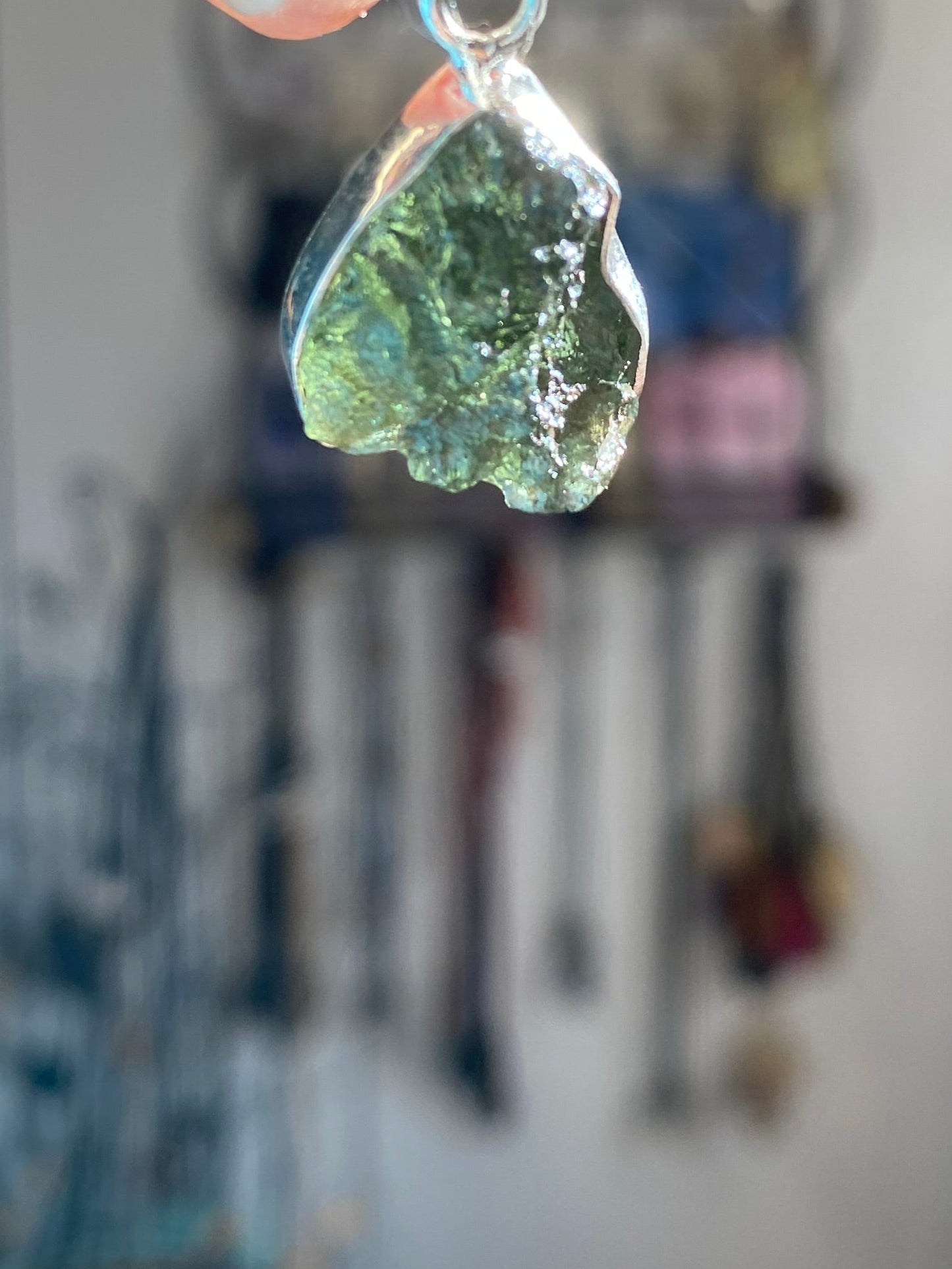 Moldavite pendant