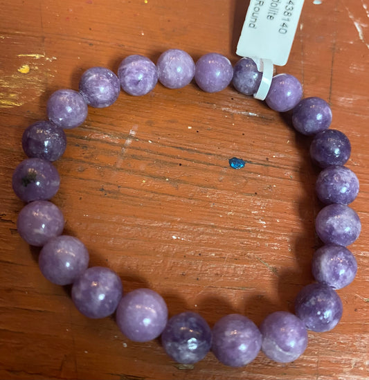 8mm Lepidolite bracelet