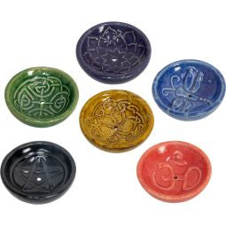 Ceramic bowl incense holder