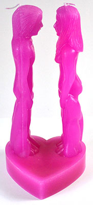 8" Face to Face Figure candle