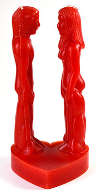 8" Face to Face Figure candle