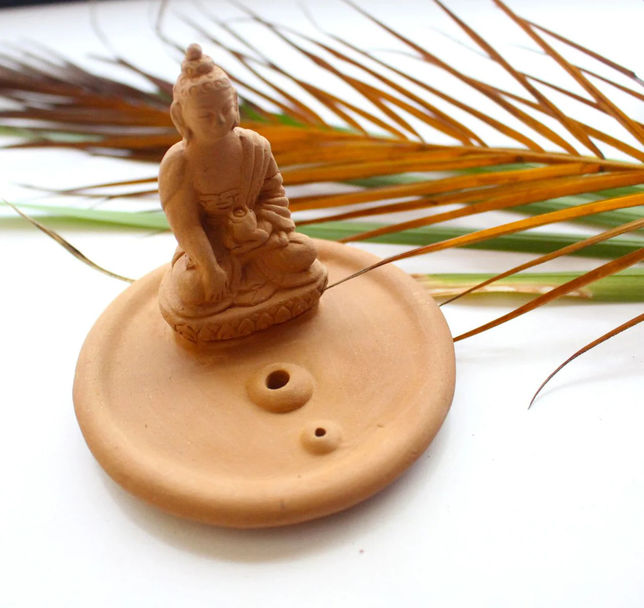 Buddha Clay Incense Burner