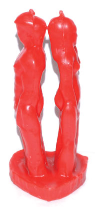 7" Red Separation candle