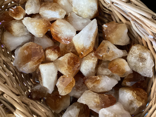 Citrine natural points
