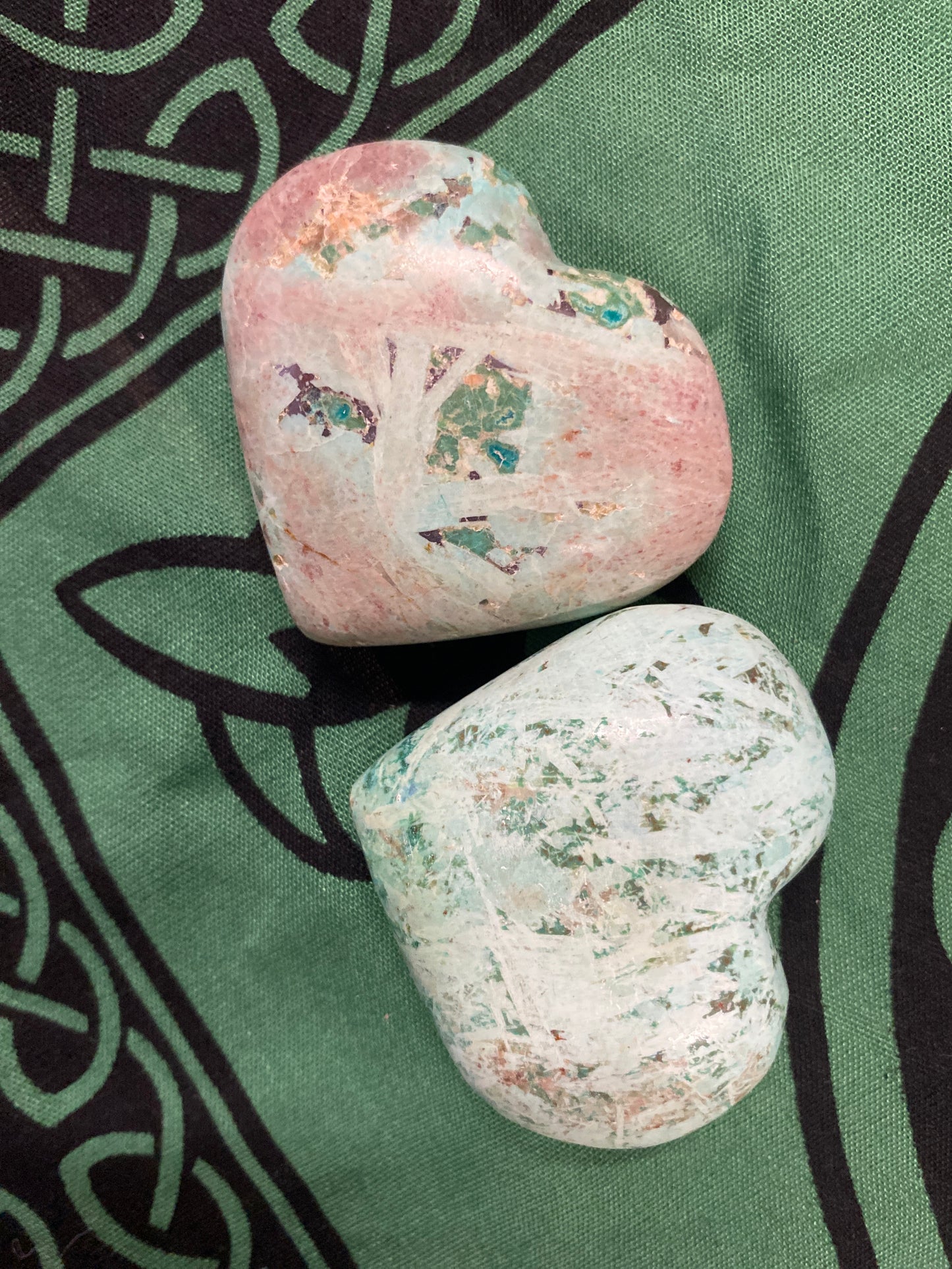 Chrysocolla Heart Carving 2”