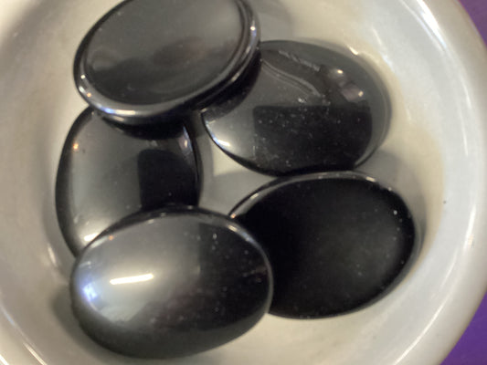 Black Obsidan Small Worry Stones