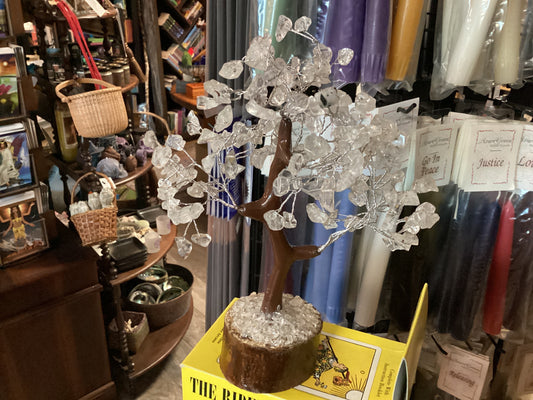 Clear Quartz crystal gemstone tree 160 beads