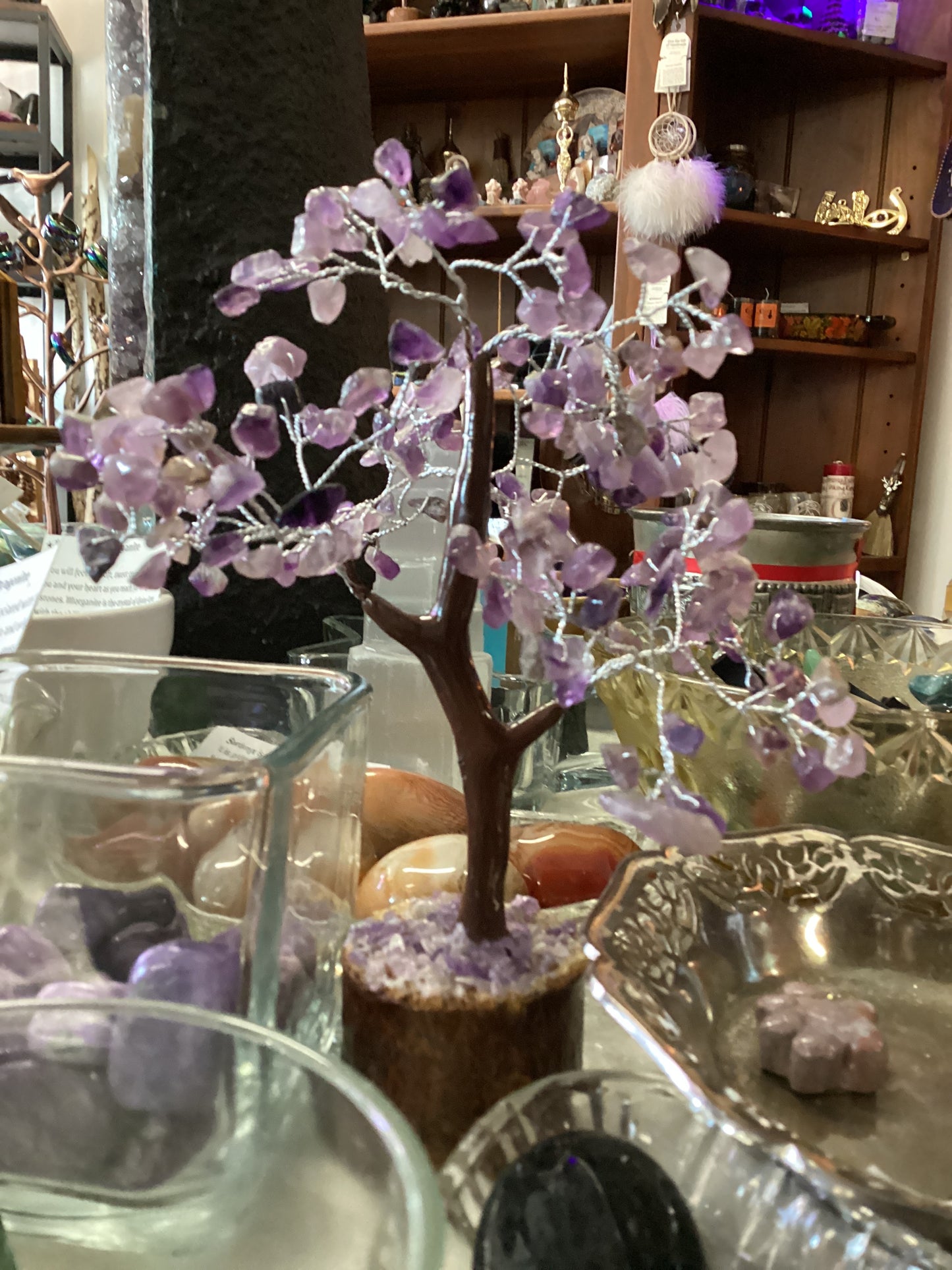 Amethyst gemstone tree 160 beads