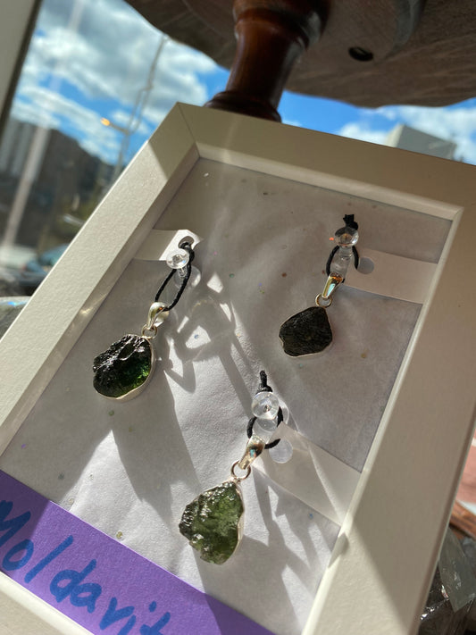 Moldavite pendant