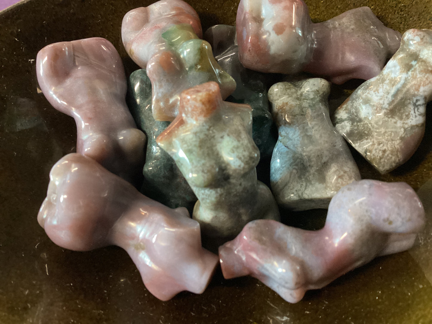 Ocean Jasper Goddess Torso Carving