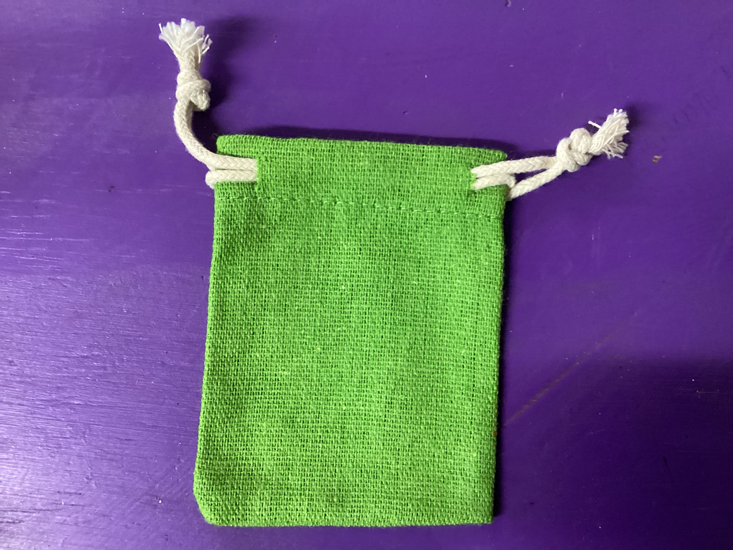 Cotton Colored Magickal Sachet Mojo Bag 2.5”x3.25”