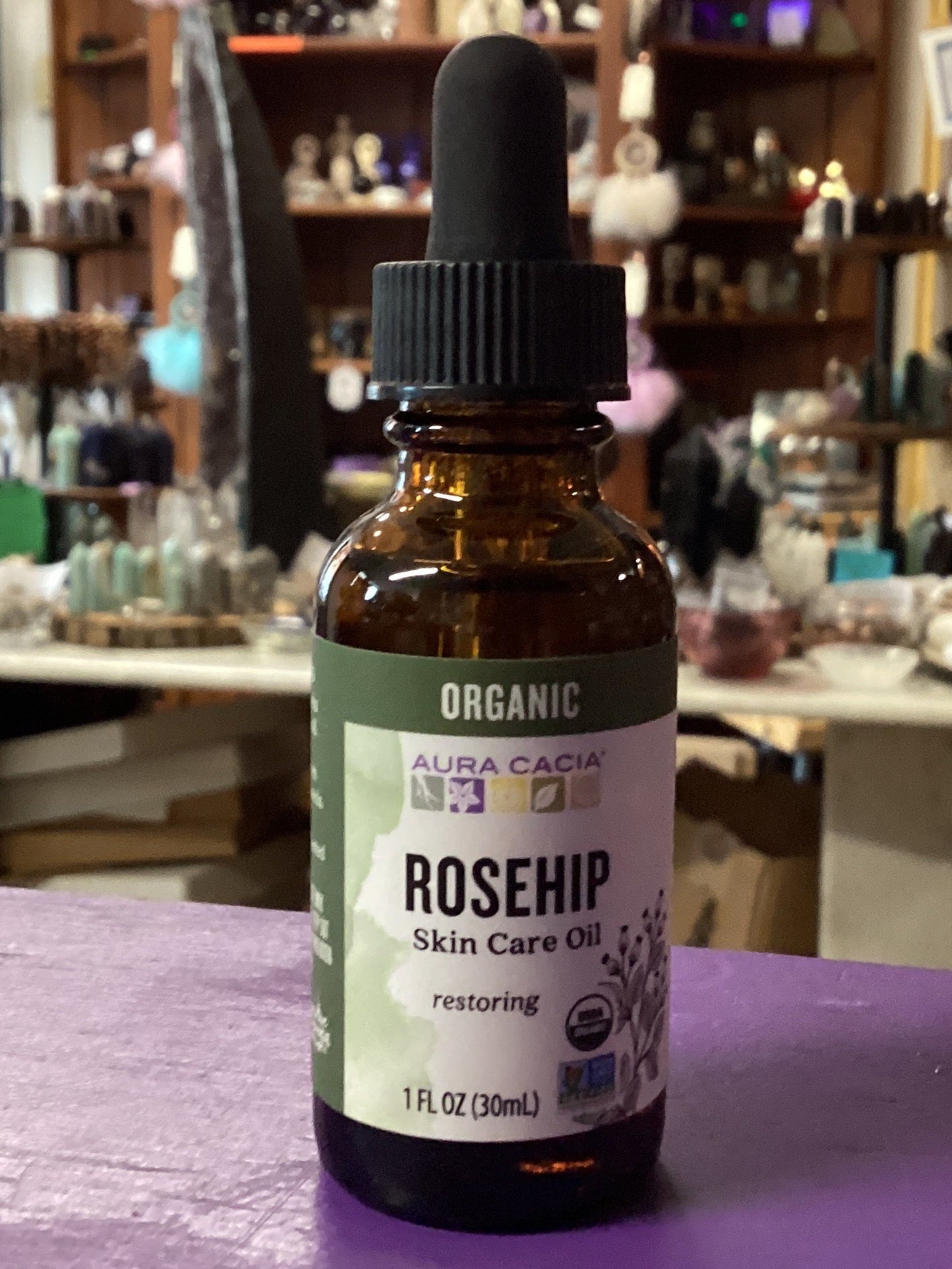 Aura Cacia Organic Rosehip Oil 1 fl. oz.