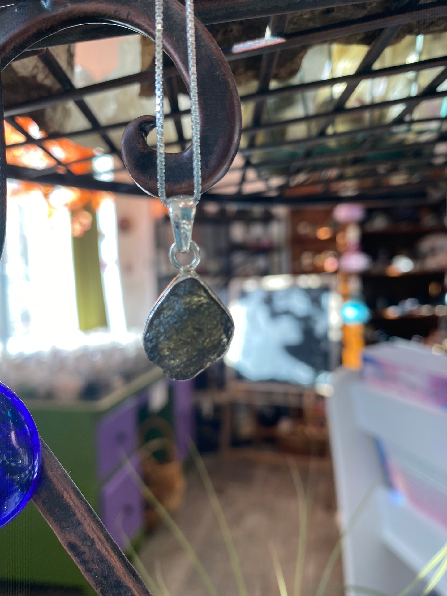 Moldavite pendant
