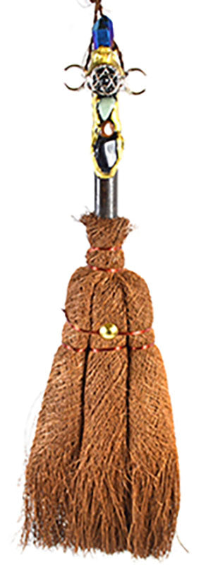 Triple Moon Crystal broom 12 1/2"