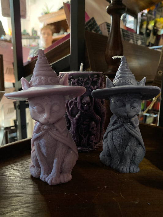 Scented Witch Hat Cat Candle
