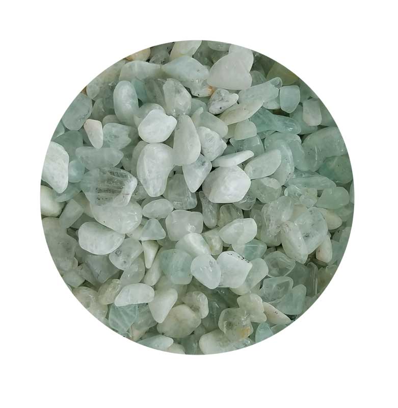 Aquamarine Tumbled Stones Regular Quality