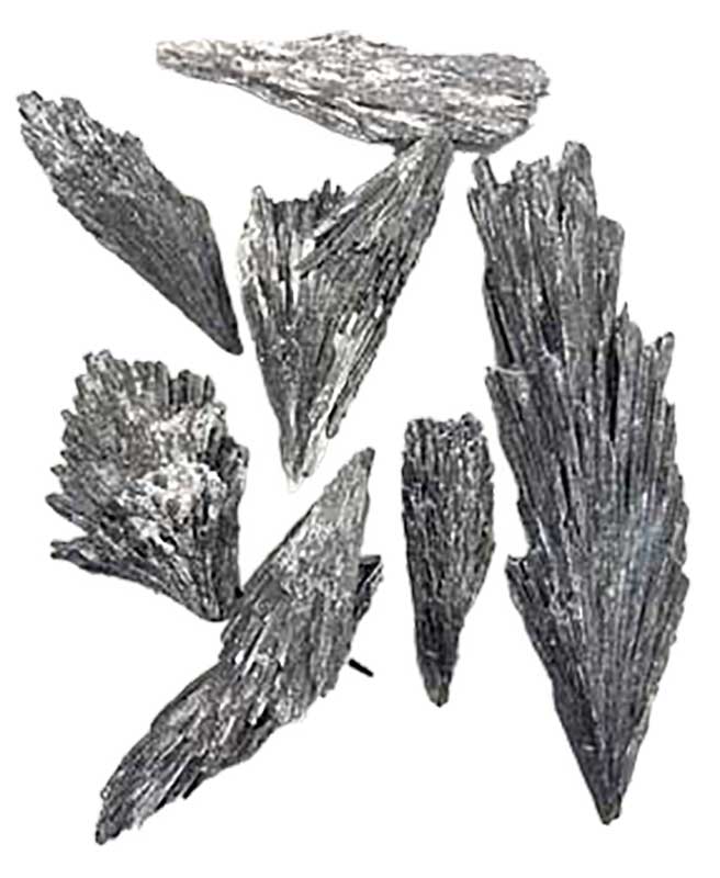 Black Kyanite Broom raw stone