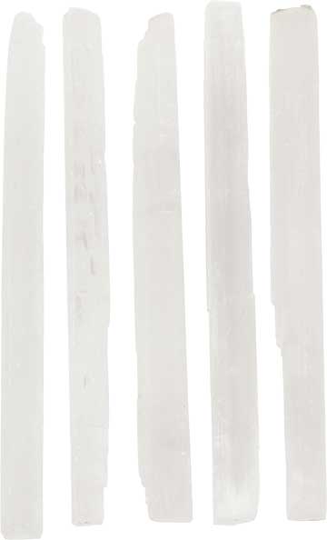 Satin Spar Selenite 6" sticks