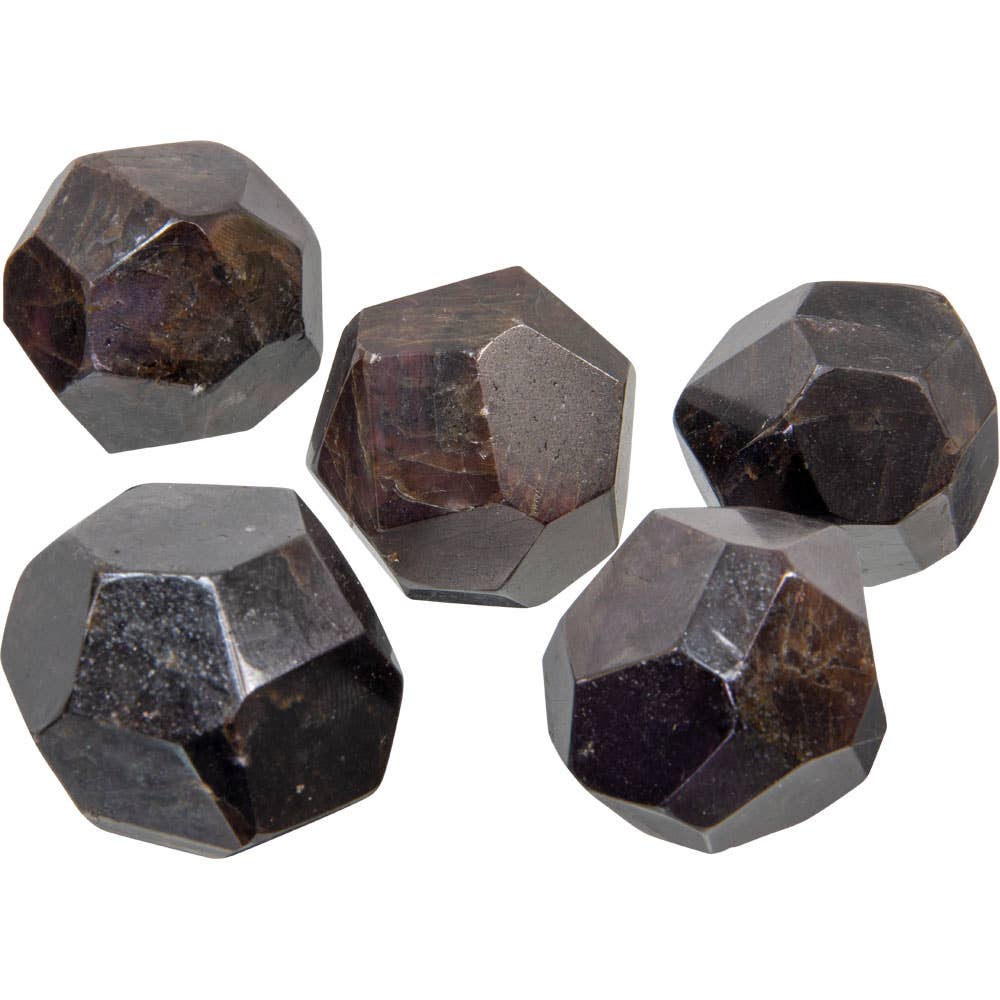 Gemstone Faceted Almandine Garnet. Associated with the Root Chakra,
