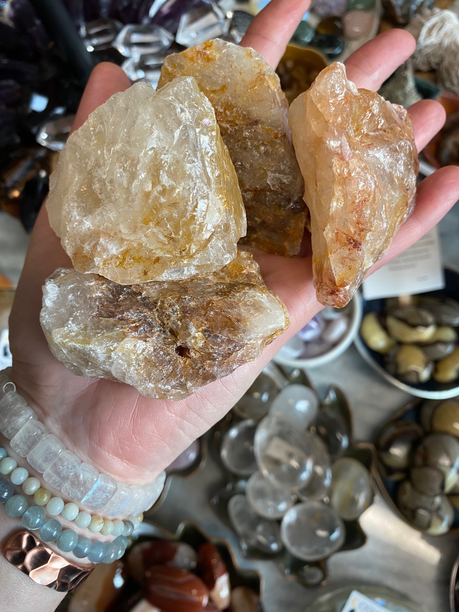 Golden Healer Quartz is swirled with amazing golden colors