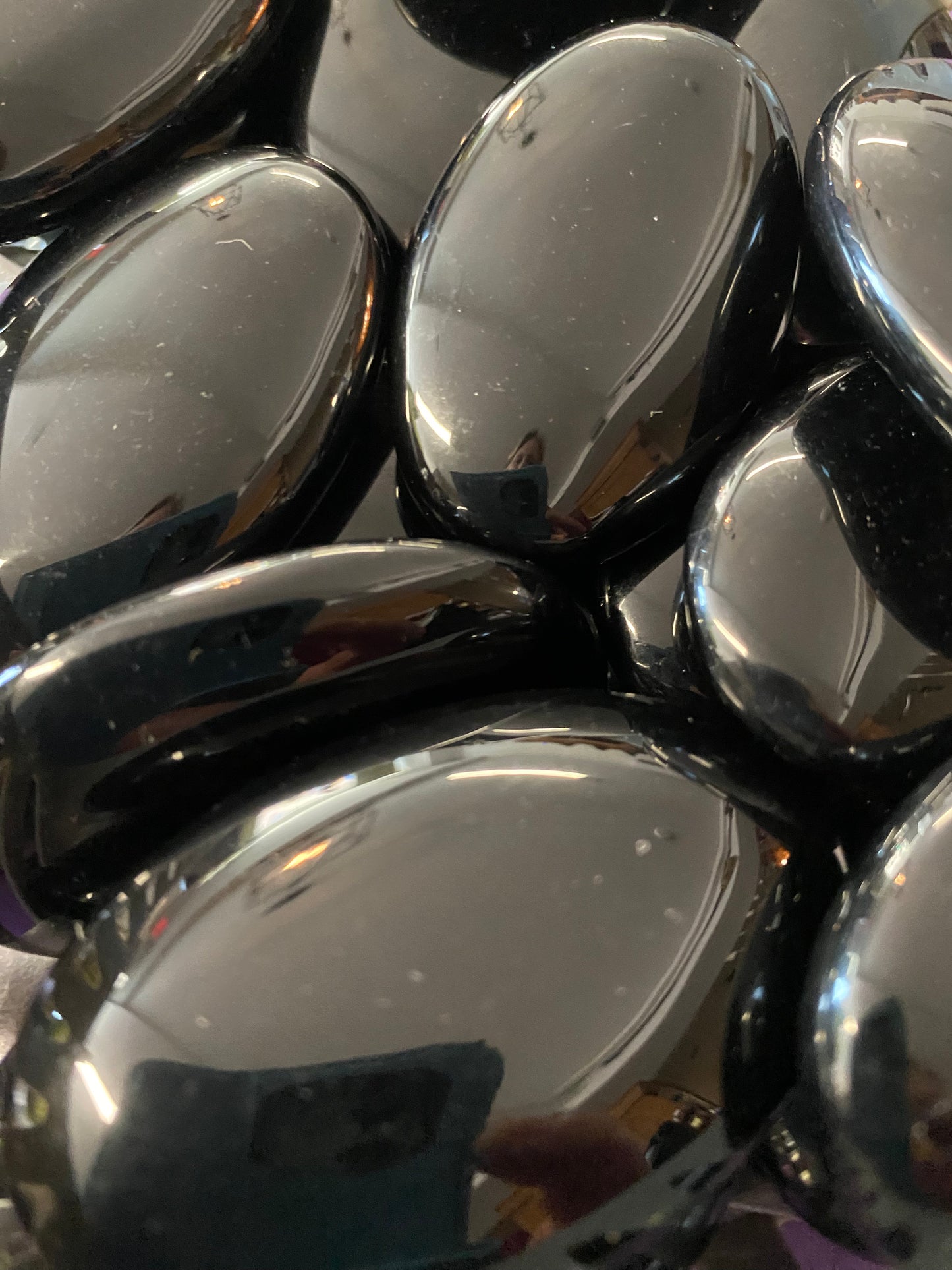 Obsidian, Black Palm Stone