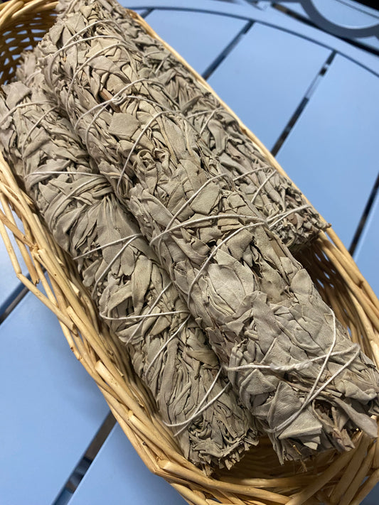 9" White Sage smudge stick