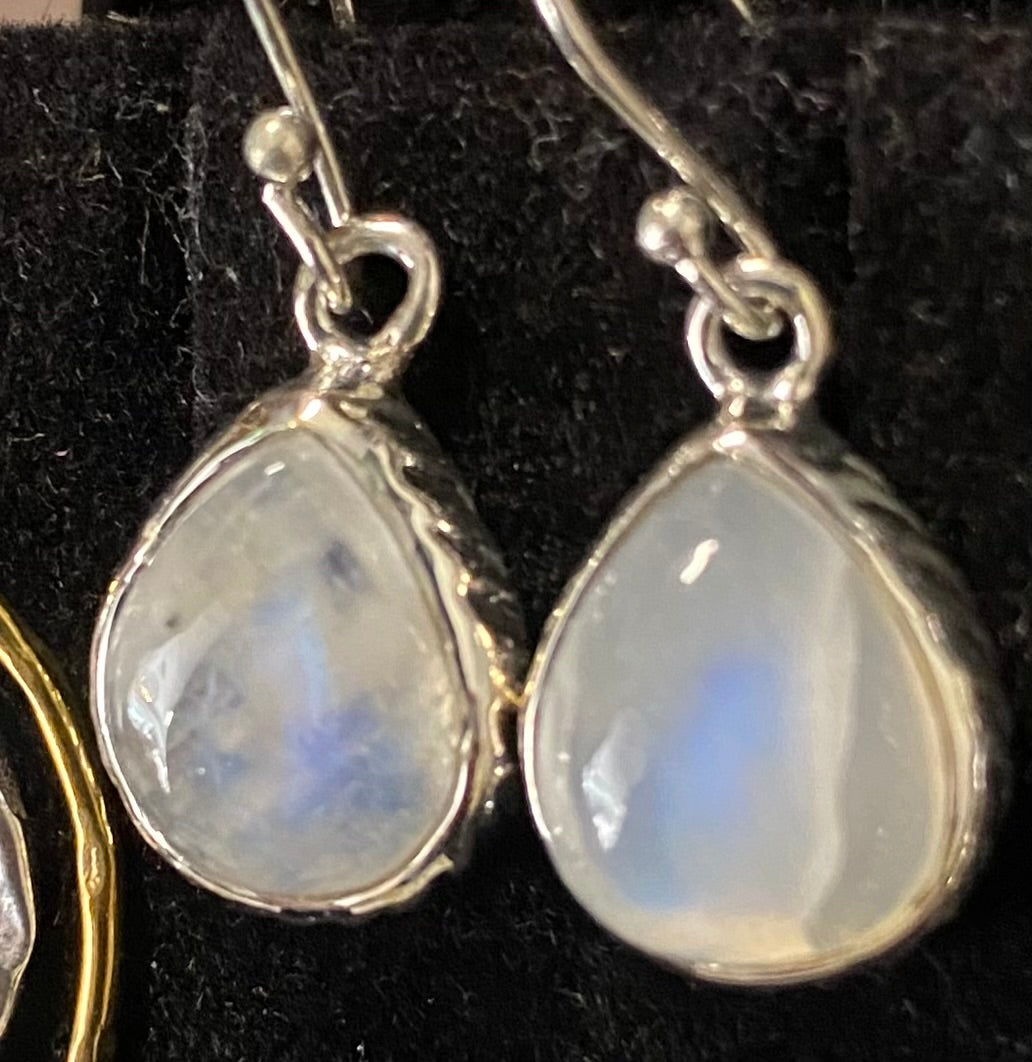 Moonstone teardrop earrings