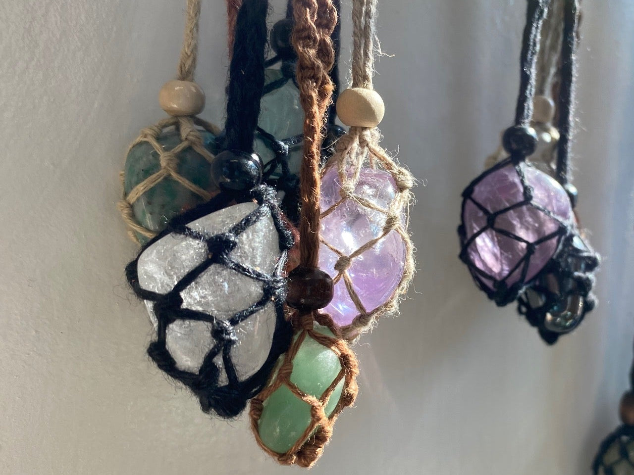 Net Necklace for Tumbled Stone various