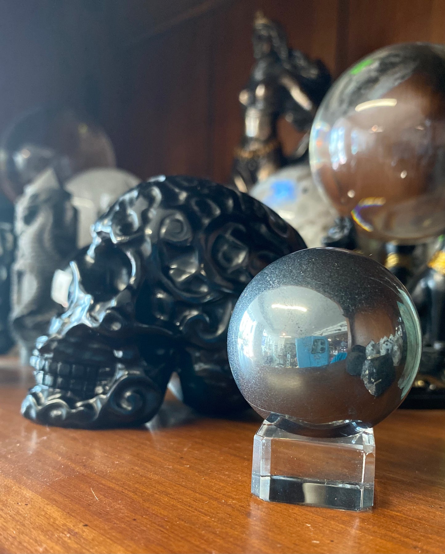 Gemstone Sphere - Hematite