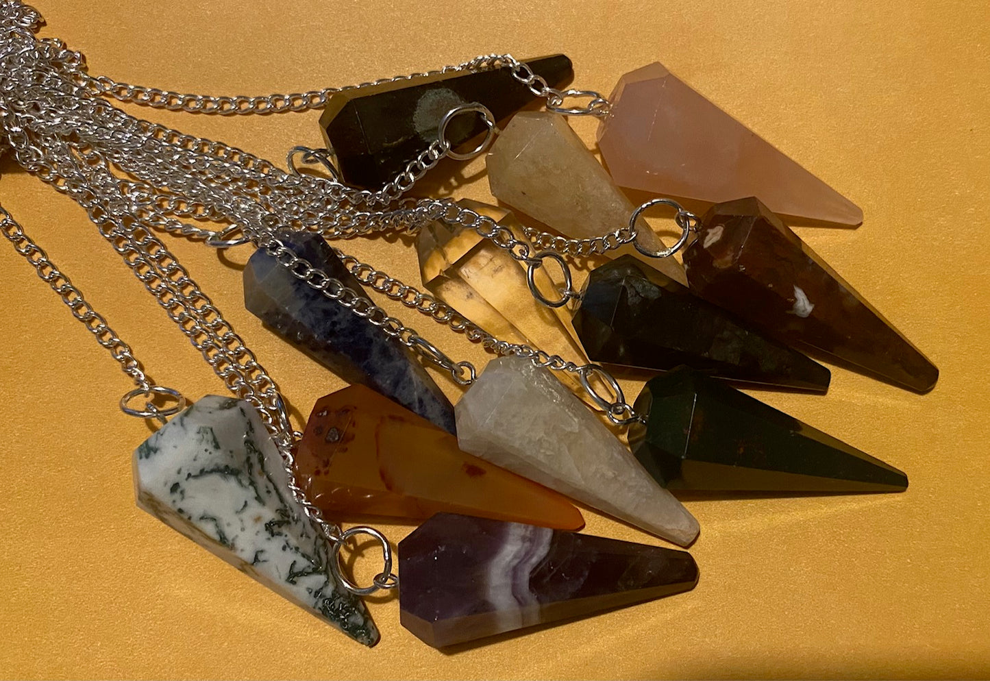 Pendulum Hexagonal Assorted Stones