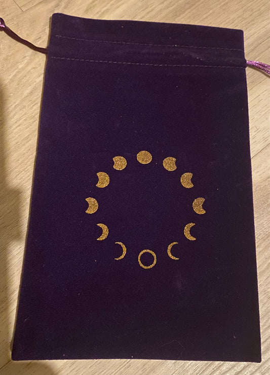 Velveteen Bag Moon Phase 5.25x8.5”