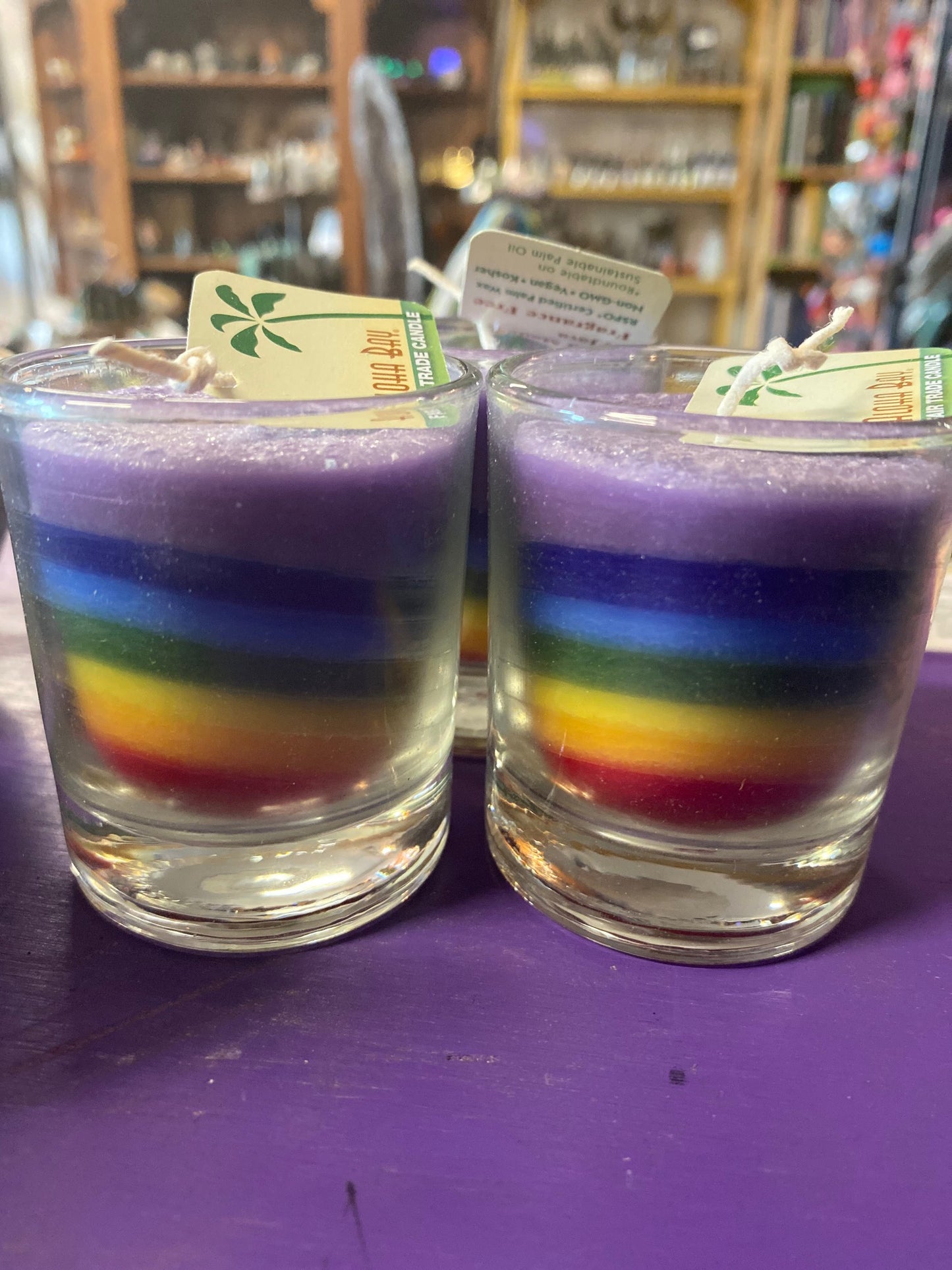 Aloha Bay Unscented Chakra Energy Glass Votive Candle 2.5oz