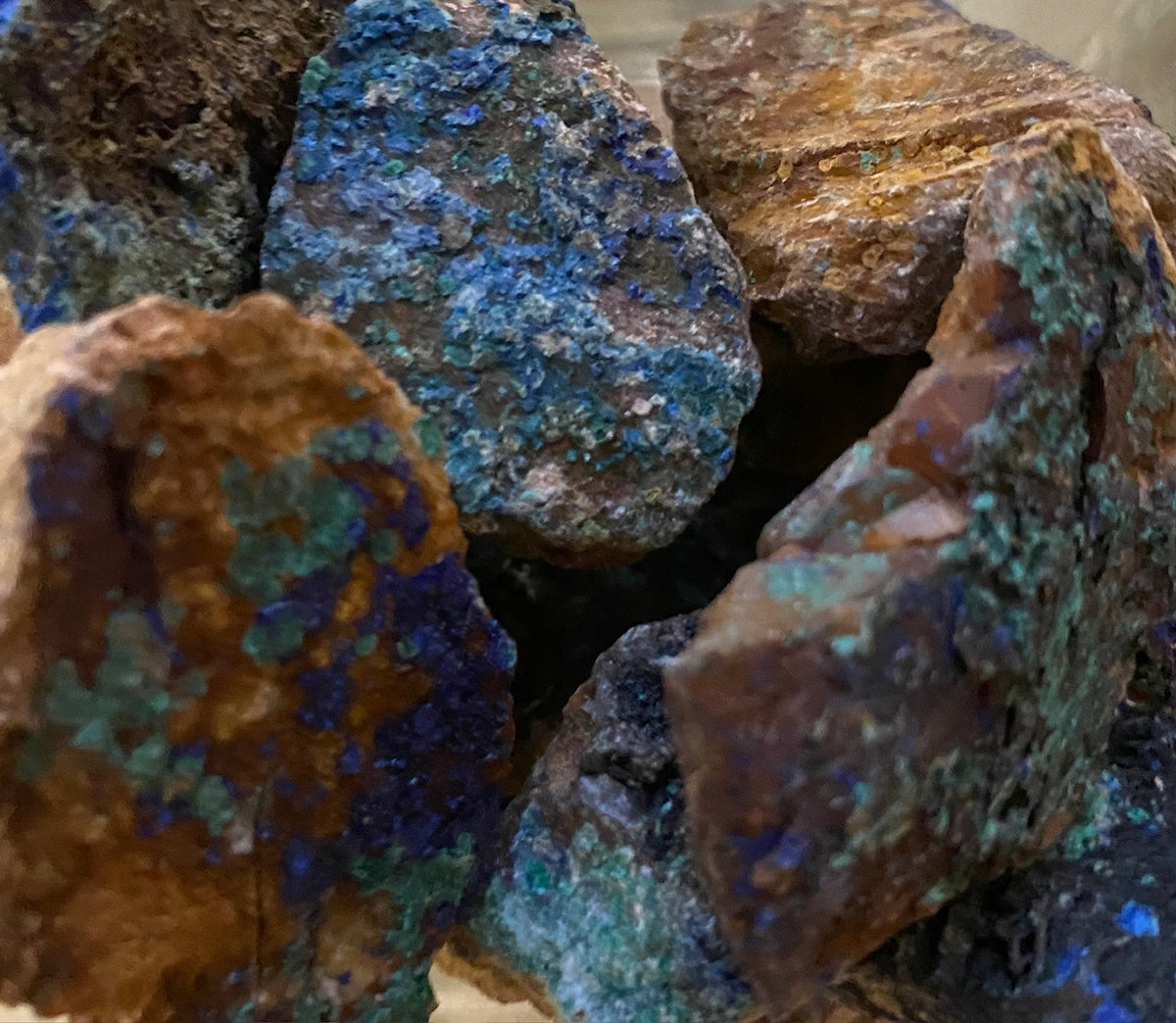 Azurite Druzy from Morocco