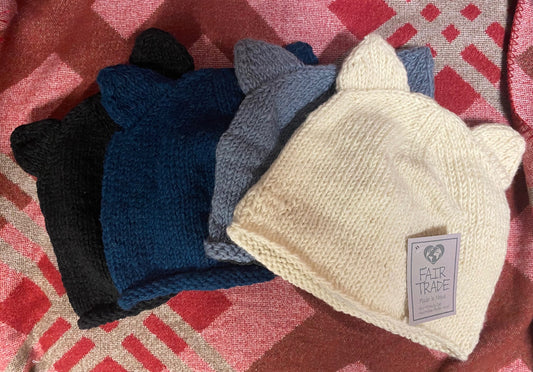 Cat Ears Wool Knit Hat