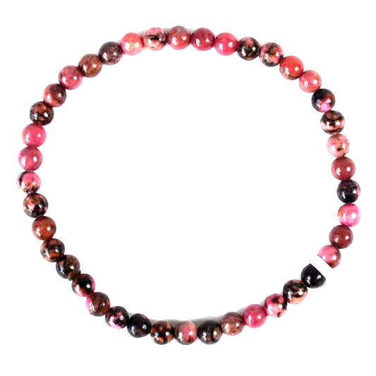 4mm Rhodonite bracelet