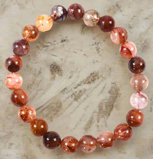 Himalayan Fire Quartz 6-8mm Bracelet